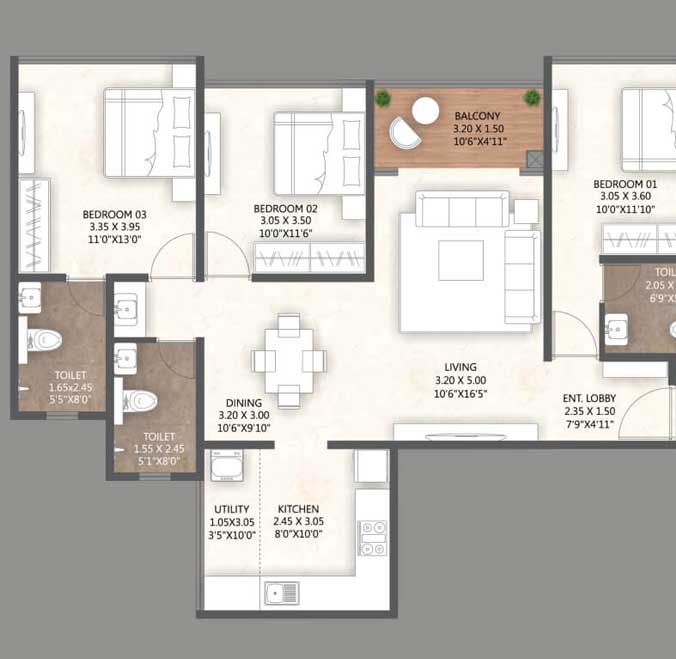 3 & 4 BHK Apartments