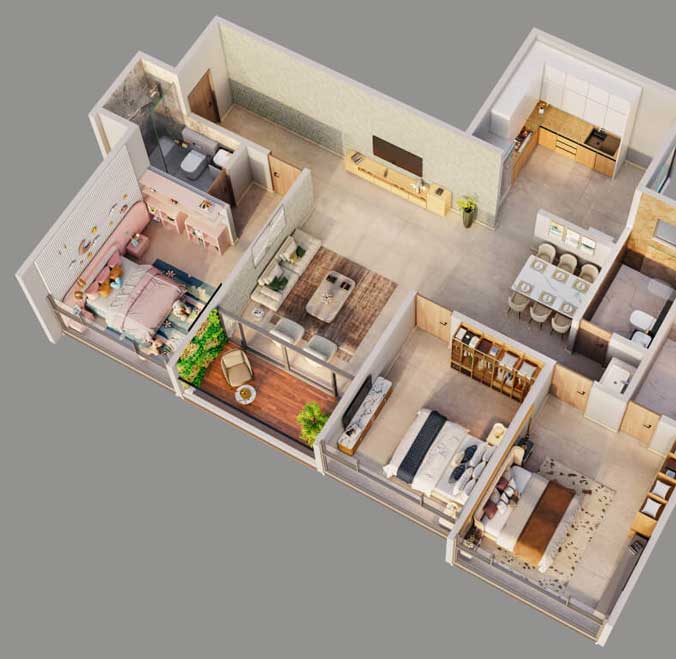 3 & 4 BHK Apartments