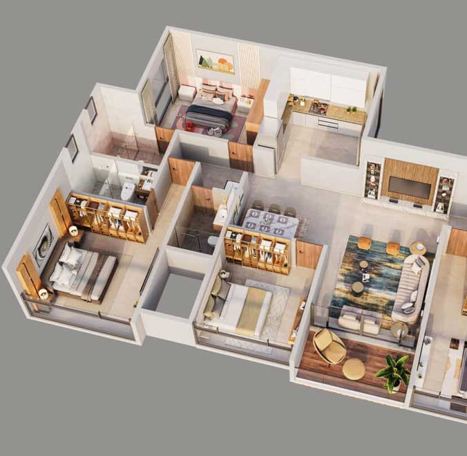 3 & 4 BHK Apartments